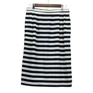 Emanuel Ungaro Black and White Midi Pencil Skirt